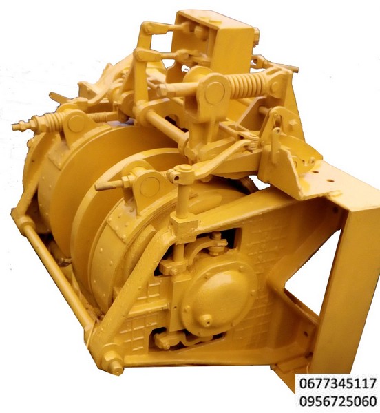 Лебедка трубоукладчика ТО-1224Г, тебедка тяговая двухбарабанная. Лебедка грузоподьемность 12,5 тонн 